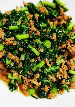 ✿ご飯のお供に♡大根葉とひき肉のそぼろ✿-レシピのメイン写真