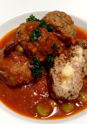 ミートボールにチーズIN-レシピのメイン写真