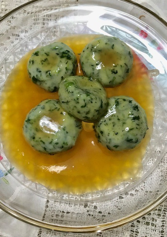 かんたんほうれん草の白玉だんご-レシピのメイン写真