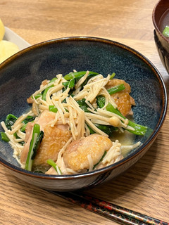 鶏肉えのきほうれん草のバター醤油-レシピのメイン写真