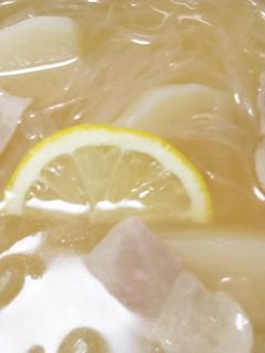 電子レンジでかぶとベーコンのレモンスープ-レシピのメイン写真