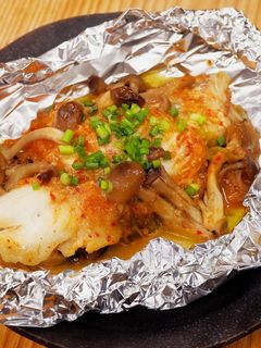 鱈とキムチのピリ辛味噌ホイル焼き-レシピのメイン写真