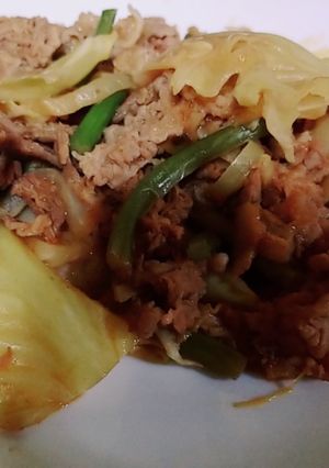 牛肉×ニンニク×キャベツのスタミナ定食-レシピのメイン写真