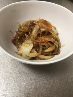 ズボラ!包丁も洗い物もナシ!挽肉野菜炒め-レシピのメイン写真