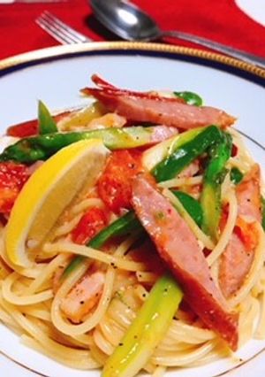 カマンベールとトマトのレモン風味パスタ-レシピのメイン写真