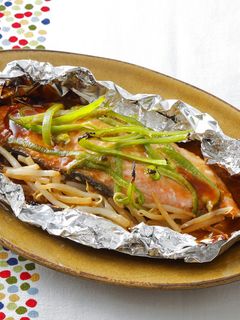 鮭のオイマヨホイル焼き-レシピのメイン写真