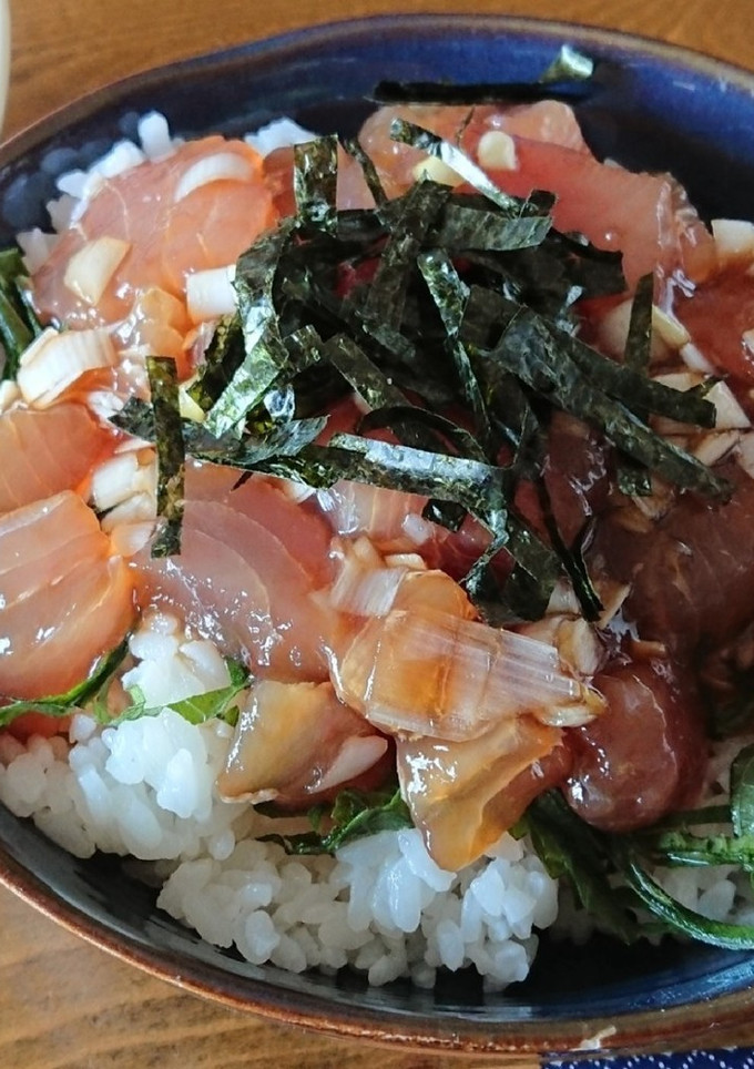 煮卵で使った残りの汁☆簡単まぐろ漬け丼-レシピのメイン写真