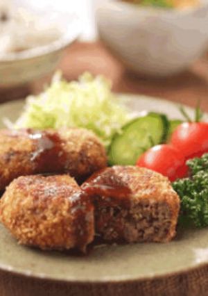 キャベツと鹿肉のさくさくメンチカツ-レシピのメイン写真
