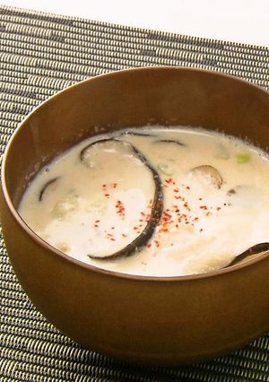 椎茸の豆乳スープ-レシピのメイン写真