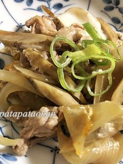 豚肉とゴボウの柳川風-レシピのメイン写真