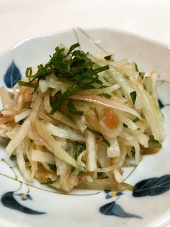 大根とみょうがの梅肉和え【JA北越後】-レシピのメイン写真