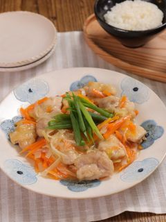 ジューシー唐揚げ♪野菜あんかけ南蛮風-レシピのメイン写真