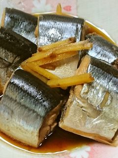 圧力鍋で骨まで柔らか!サンマの生姜煮-レシピのメイン写真