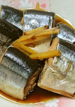 圧力鍋で骨まで柔らか！サンマの生姜煮-レシピのメイン写真