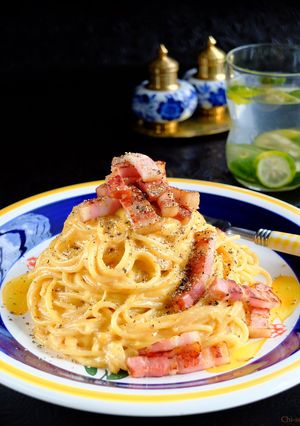 たまには食べたい☆ごってりカルボナーラ！-レシピのメイン写真