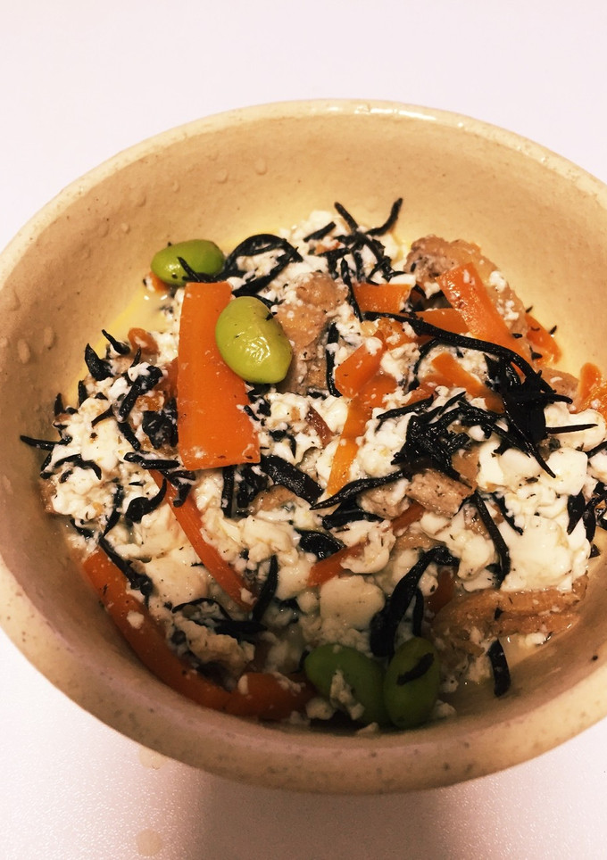 麺つゆでひじきの白和え☆簡単-レシピのメイン写真