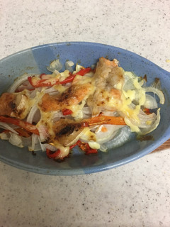 サーモンと野菜のマヨネーズ焼き-レシピのメイン写真
