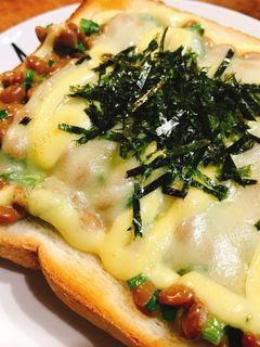 納豆トースト☆簡単☆朝ごはん☆パン-レシピのメイン写真