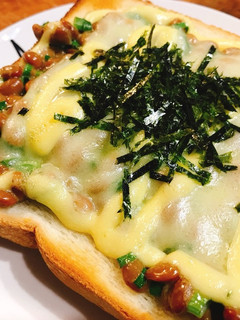 納豆トースト☆簡単☆朝ごはん☆パン-レシピのメイン写真