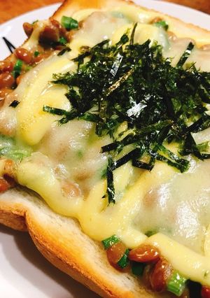 納豆トースト☆簡単☆朝ごはん☆パン-レシピのメイン写真