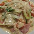 おっさんのトマト玉葱胡瓜のツナマヨサラダ