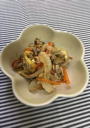 ツナとにんじんの炒め物♪-レシピのメイン写真
