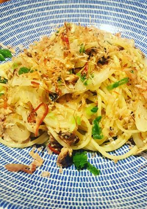 簡単オイルサーディンと玉ねぎの和風パスタ-レシピのメイン写真