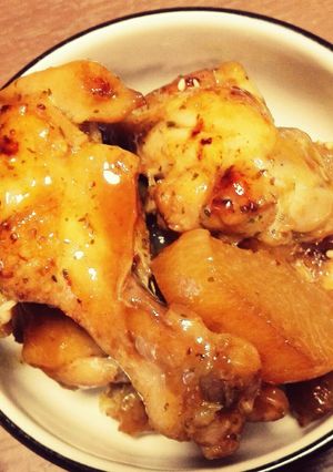 てりてり手羽元と大根煮-レシピのメイン写真