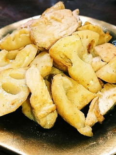 鶏胸肉と蓮根のめんつゆマヨ炒め-レシピのメイン写真