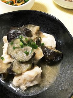 しっとり柔らか♡胸肉とナスのみぞれ煮♪-レシピのメイン写真