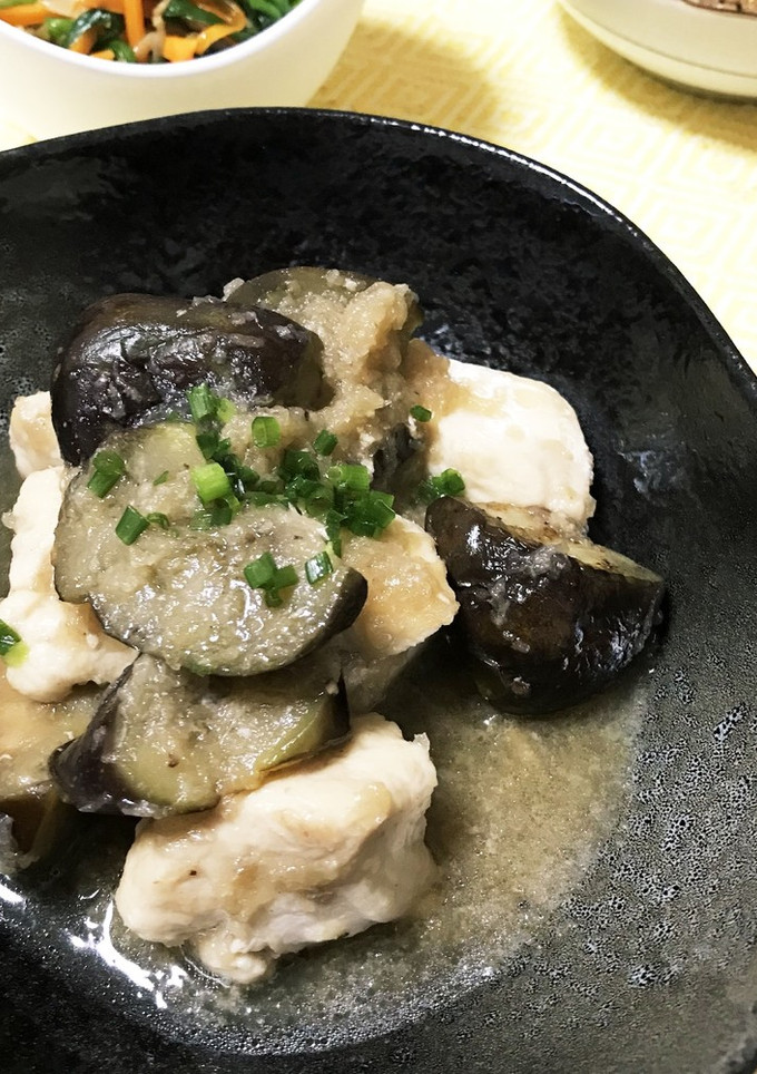しっとり柔らか♡胸肉とナスのみぞれ煮♪-レシピのメイン写真