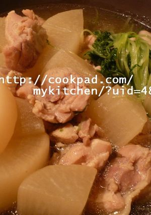 ブリ大根が苦手な人の迂回路・蒸し鶏大根-レシピのメイン写真