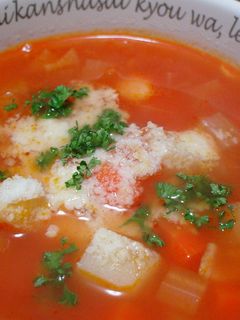 トマトジュースdeミネストローネ-レシピのメイン写真