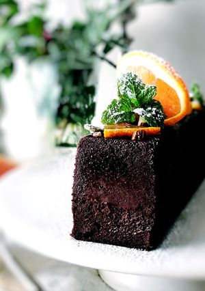 しっとり濃厚、オレンジの生チョコケーキ-レシピのメイン写真