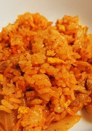 豚こまキムチチャーハン-レシピのメイン写真