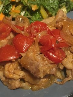 トマトのしょうが焼き-レシピのメイン写真