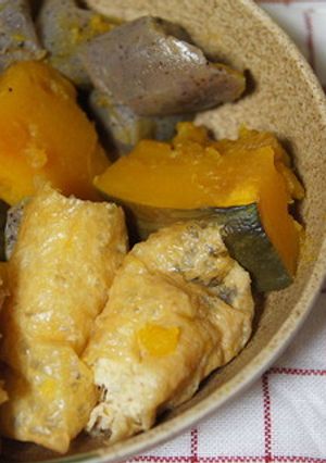 南瓜、蒟蒻、油揚げの炊いたん-レシピのメイン写真