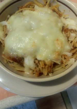 スパゲティーミートソースのリメイク-レシピのメイン写真