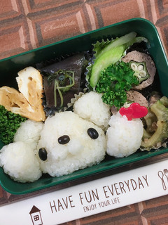 夏休みのリハビリーしろくまさん弁当-レシピのメイン写真