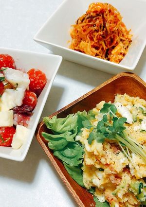 おつまみ三種① モッツァレラの塩麹和え-レシピのメイン写真