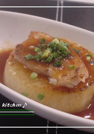 大根ステーキ　塩豚のっけ-レシピのメイン写真