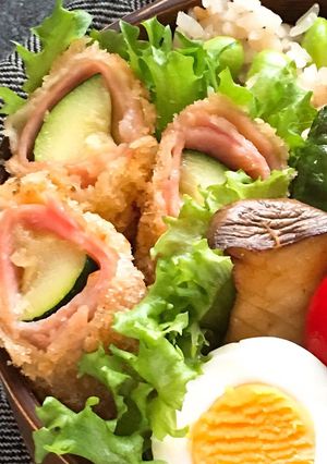 ズッキーニのベーコン巻きチーズ風味フライ-レシピのメイン写真