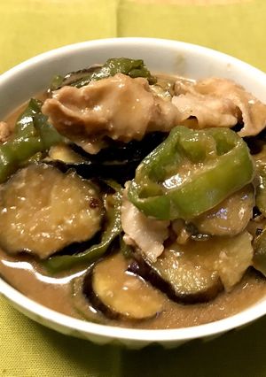 電子レンジで簡単なすの鍋しぎ-レシピのメイン写真