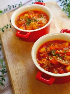 ☆たっぷり野菜のミネストローネ☆-レシピのメイン写真