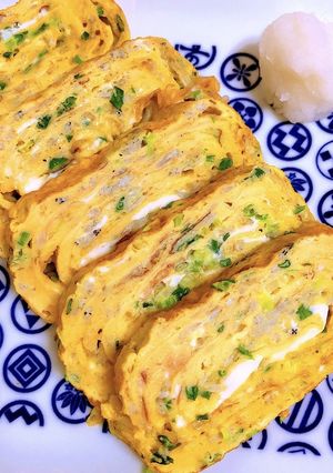 白だしだけで、具沢山なおかず卵焼き！-レシピのメイン写真