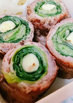 キャベツとチーズの肉巻き♪お弁当にも!-レシピのメイン写真