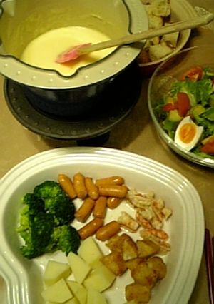 チーズフォンデュ-レシピのメイン写真