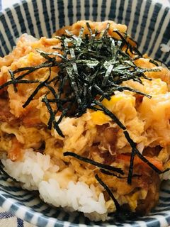 超時短!惣菜のかき揚げ卵とじ丼-レシピのメイン写真