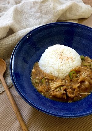 みぞれ煮風！オクラと納豆のカレー-レシピのメイン写真