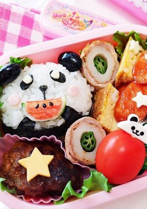 パンダのお弁当-レシピのメイン写真